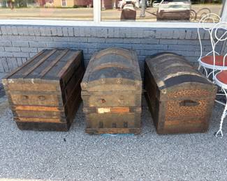 3 trunks - different styles - ready to be loved