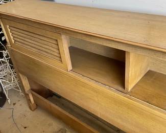 Headboard with book shelf