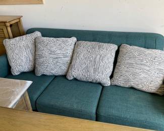 Teal love seat