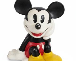 Vintage Ceramic Mickey Mouse and Minnie Mouse Figurines and Bear Cookie Jar second image