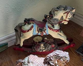 Vintage Dreamsicles Rocking Horse Figurines second image