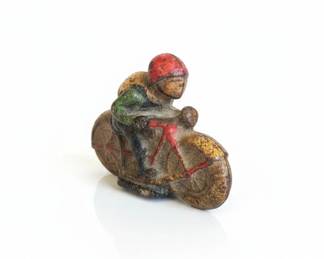 Cast Iron Motorcycle Police Officer Figurines Set second image