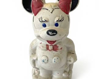 Vintage Walt Disney Turnabout Mickey  Minnie Mouse Cookie Jar