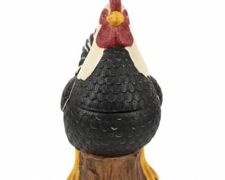 Sakura Warren Kimble Ceramic Rooster Figurine