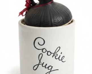 Vintage Stoneware Cookie Jug second image