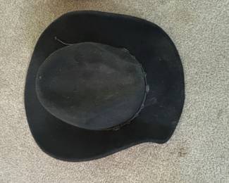 Black Wool Felt Cowboy Hat with Braided Band