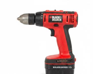 Black  Decker V Cordless Drill with Case and Charger