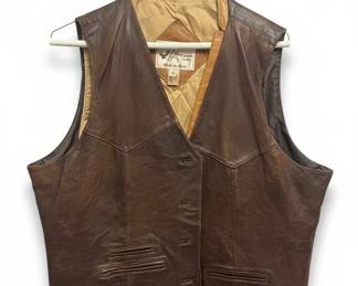 Scully Mens Brown Leather Vest