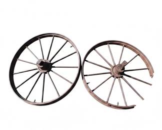 Antique Wagon Wheels Set of 