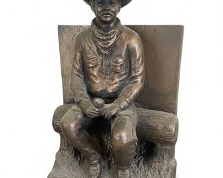 Bronze Cowboy Figurine by Michael Garman second image