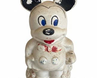 Vintage Mickey and Minnie Mouse Turnabout Cookie Jars