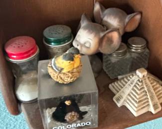 Assorted Ceramic Figurines and Salt and Pepper Shakers  Primarily Farm Animals and Holiday Themes