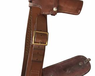 Vintage George Lawrence Leather Western Holster and Cartridge Belt second image