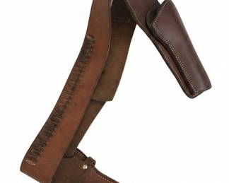 Vintage George Lawrence Leather Western Holster and Cartridge Belt