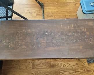 Antique Piano Music Bench with dropdown Storage second image