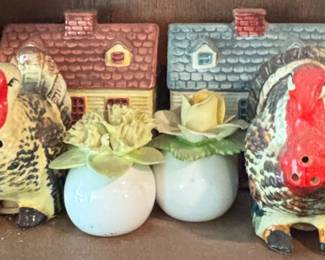 Assorted Ceramic Figurines and Salt and Pepper Shakers  Primarily Farm Animals and Holiday Themes fifth image