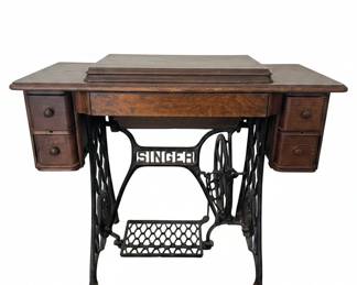 Singer Intuition Treadle Sewing Machine with Cabinet