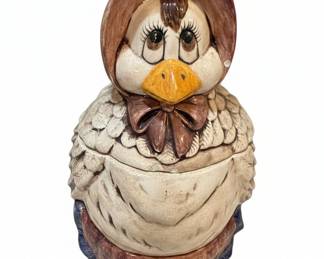 Vintage Ceramic Owl Cookie Jar