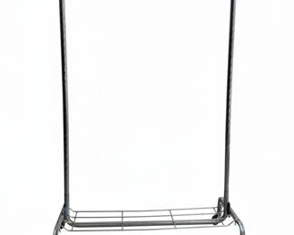 Heavy Duty Rolling Garment Rack with Lower Shelf