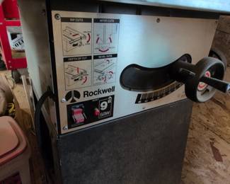 Rockwell Model  Table Saw third image