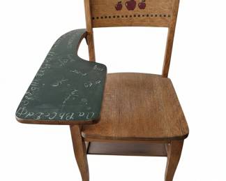 Antique Childs School Desk with Slate Board