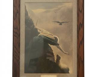The Lost Sheep Ninety and Nine by Alfred Usher Soord Framed Print