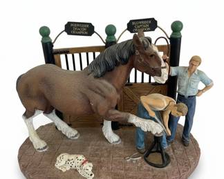 AnheuserBusch Clydesdale Collection Braiding for Parade Figurine