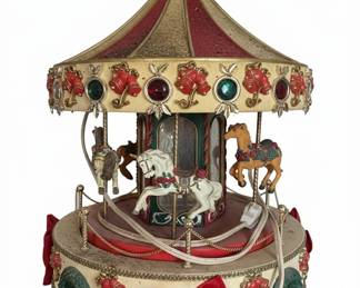 Mr. Christmas Musical Carousel with Horses