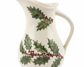 Holland Mold Christmas Holly Pitcher