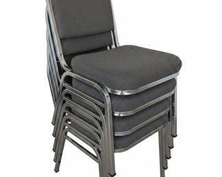 National Public Seating Series DomeBack Stacking Chairs with Upholstered Seat and Back