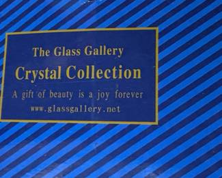 The Glass Gallery Crystal Collection Box with A gift of beauty is a joy forever tagline