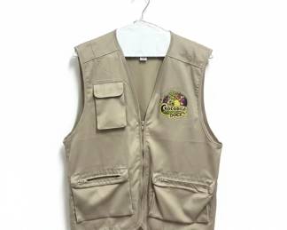 Vintage Leather Vest and Khaki Utility Vest second image