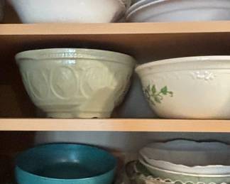 Set of Assorted Ceramic and Glass Bowls, including Mason Cash and T.G. Green