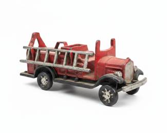 Hubley Cast Iron Fire Ladder Truck
