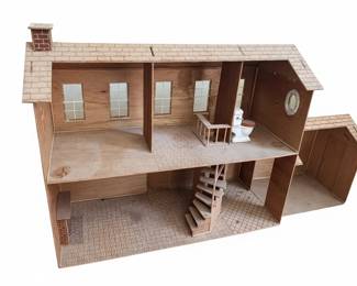 Vintage Wooden Dollhouse Kit  Colonial Dream