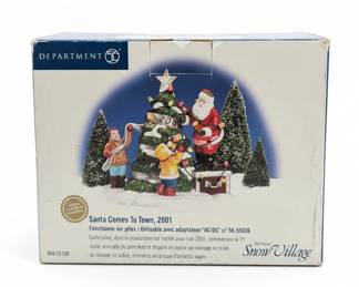 Department Snow Village Santa Comes To Town Limited Edition