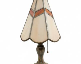 Vintage Stained Glass Table Lamp
