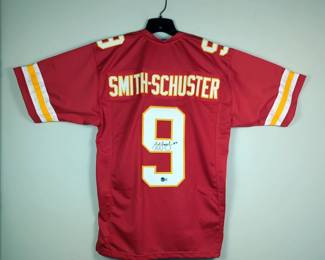 JuJu Smith-Schuster #9 Autographed Football Jersey With Beckett Witnessed Authentication Sticker