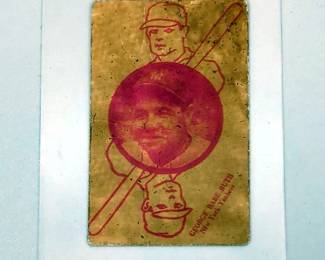 Babe Ruth (HOF) New York Yankees 1927 W560 Reproduction Hand Cut Joker Card, Approx 2.5" x 1.75"