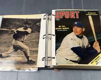 Mickey Mantle (HOF) Scrapbook, Labeled 1953-1957