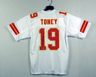 Kadarius Toney #19 Autographed Football Jersey With Beckett Witness Sticker