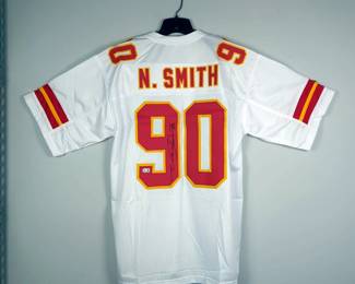 Neil Smith #90 Autographed Football Jersey With Beckett Authentication Sticker