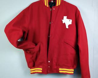 Dallas Texans Wool Varsity Jacket, Sz 2XL