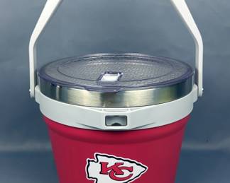 Kansas City Chiefs Mini Cooler, 9" To 15" Tall With Handle Extended
