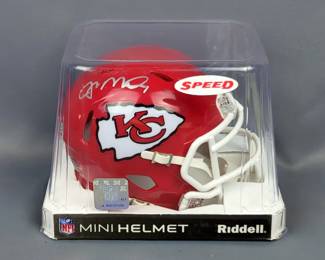 Kansas City Chiefs Joe Montana Autographed Riddell Speed Mini Helmet With TriStar Sticker