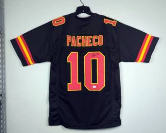 Isiah Pacheco #10 Autographed Football Jersey With Beckett Witnessed Authentication Sticker