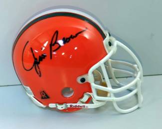 Cleveland Browns Jim Brown Autographed Riddell Mini Helmet
