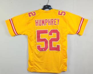 Creed Humphrey #52 Autographed Football Jersey With Beckett Authentication Sticker