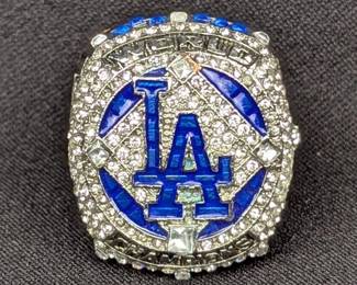 Los Angeles Dodgers Replica 2020 World Champions Ring, #5 Seager, Size 12-13
