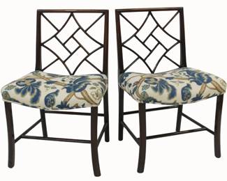 Mahogany Cockpen Side Chairs